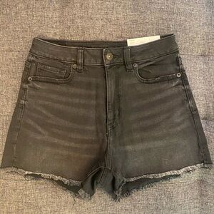 American Eagle stretch mom shorts black NWT size 2 / 26w